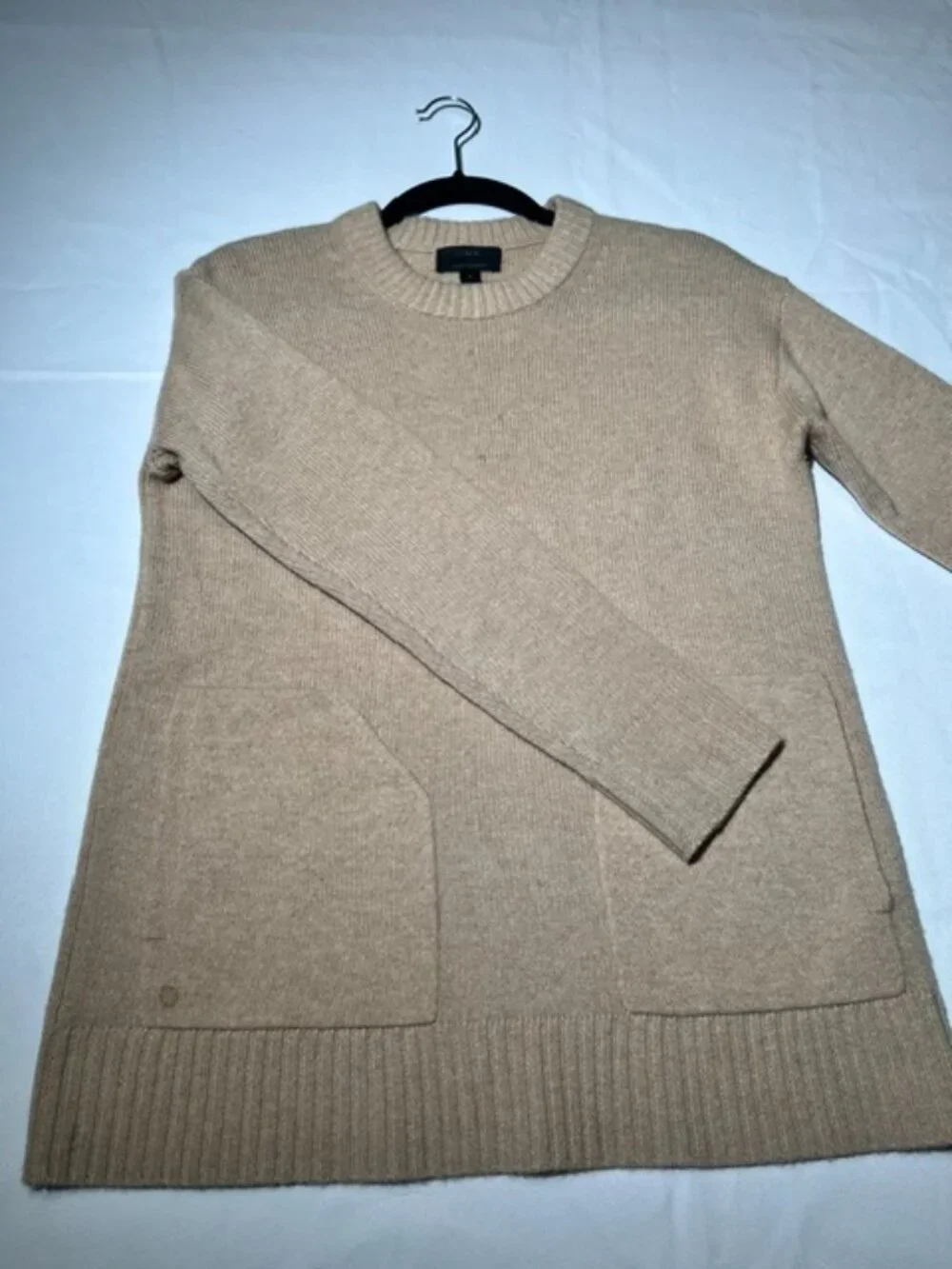 J.Crew 100% Cashmere Pullover Sweater - Patch Pockets